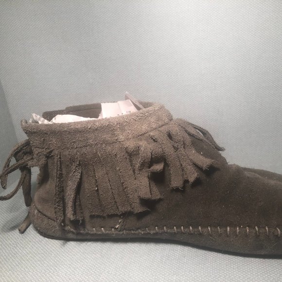 Size 8 ALDO leather ankle boot moccasin - Picture 1 of 3